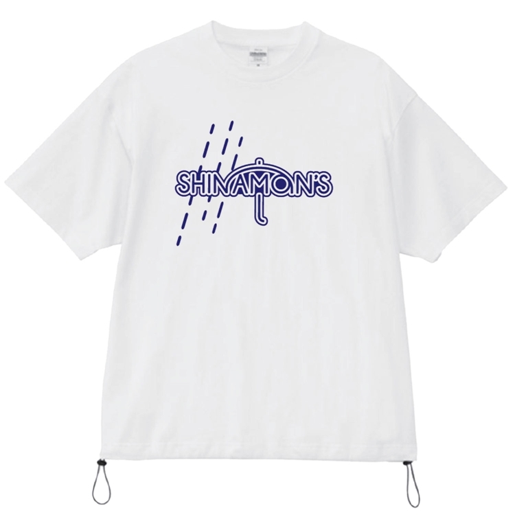 「SPLASH！パトラッシュ！夏合宿！」リラックスフィット Tシャツ（裾ドローコード）（ホワイト）