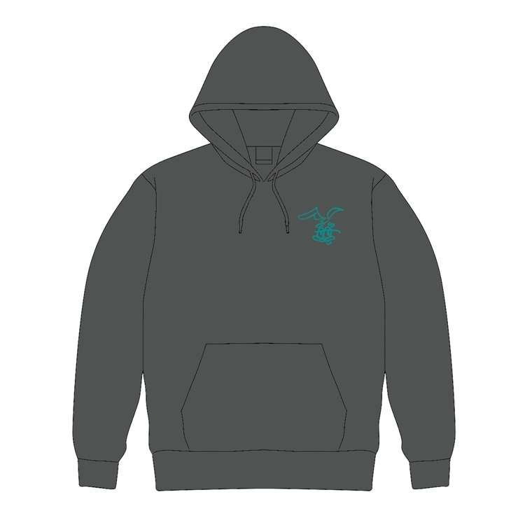 「SO HOPPY!!!!!」プルパーカー（グレー）