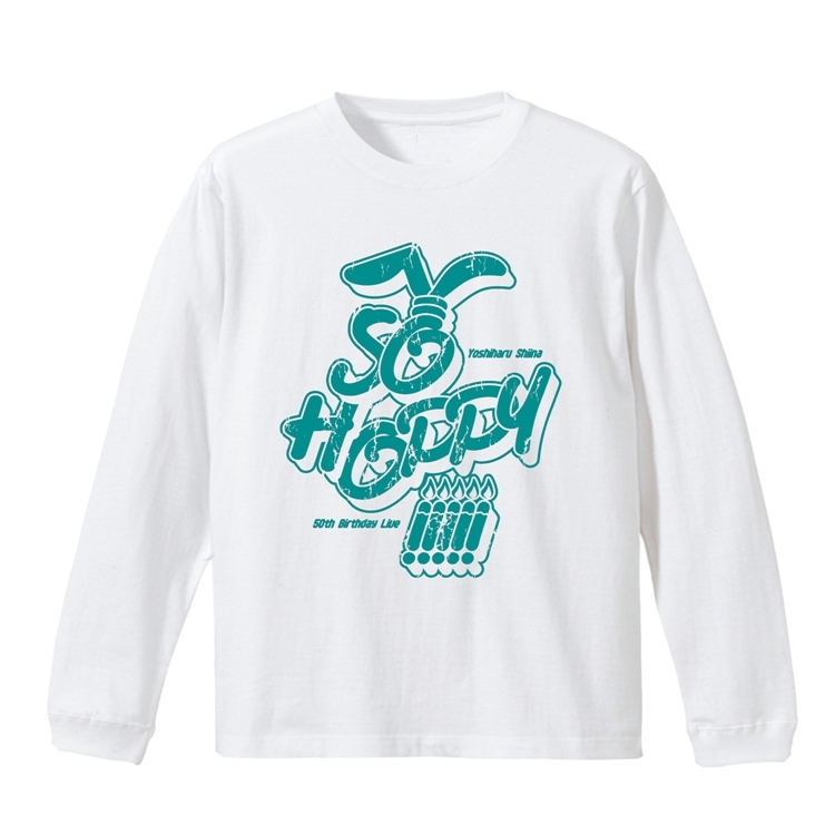 「SO HOPPY!!!!!」ロングスリーブTシャツ（ホワイト）