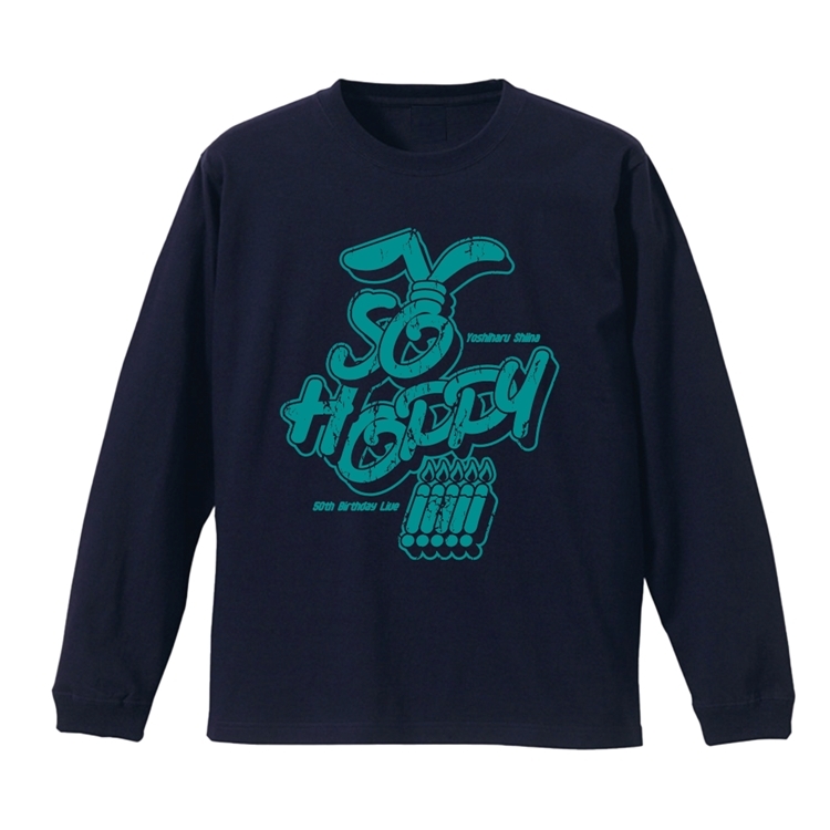 「SO HOPPY!!!!!」ロングスリーブTシャツ（ネイビー）