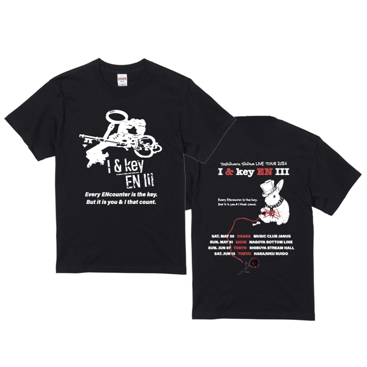 「I & key EN III」メンバー・スタッフ限定ツアーTシャツ（ブラック）