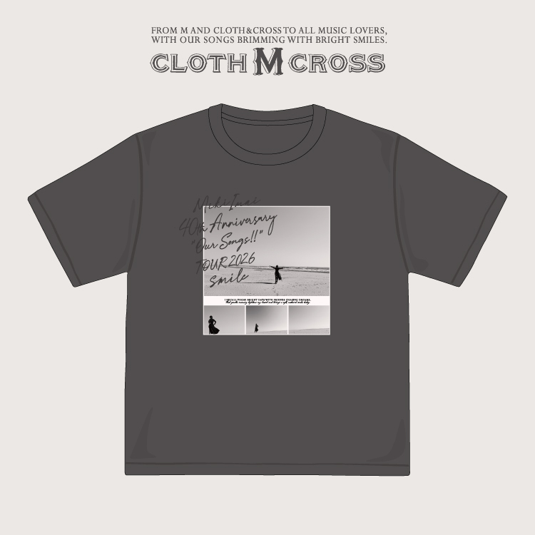 Cloth＆Cross Monochrome Photo Print T-Shirts