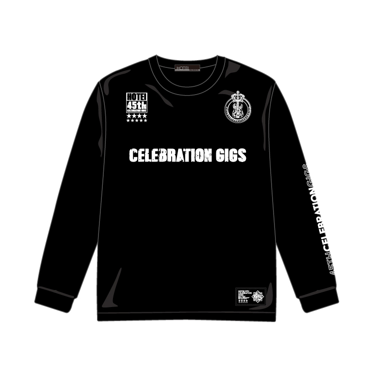 45th オーバーサイズ L/S TEE ブラック