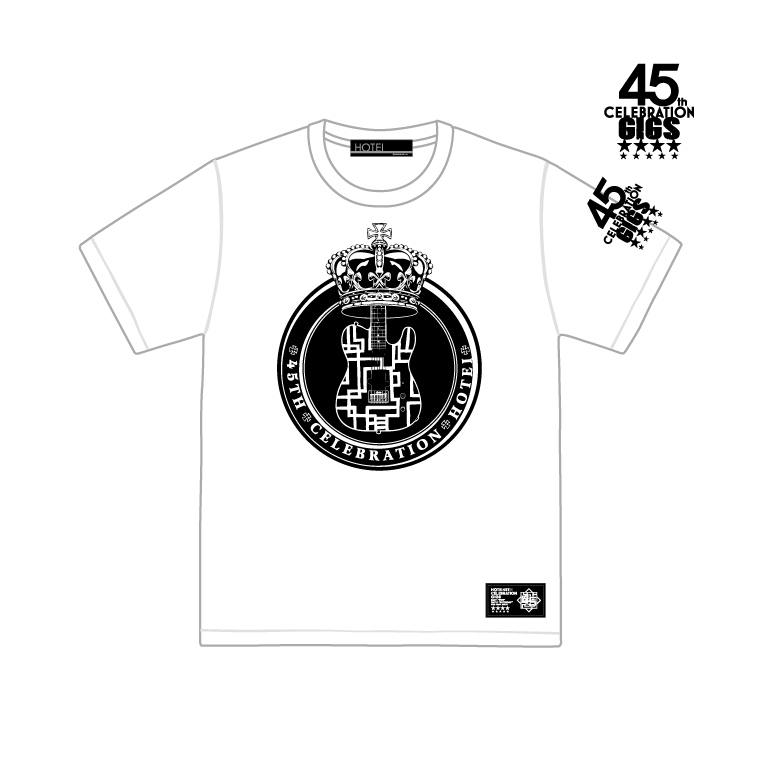 45th エンブレムロゴ TEE ホワイト
