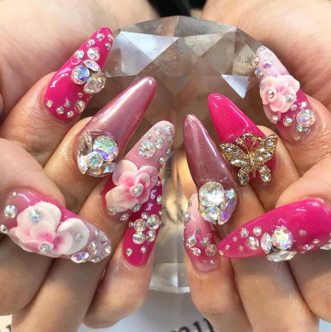 ラメグラ2900円♡120分ジェルアートつけ放題5500円♡定額3800円