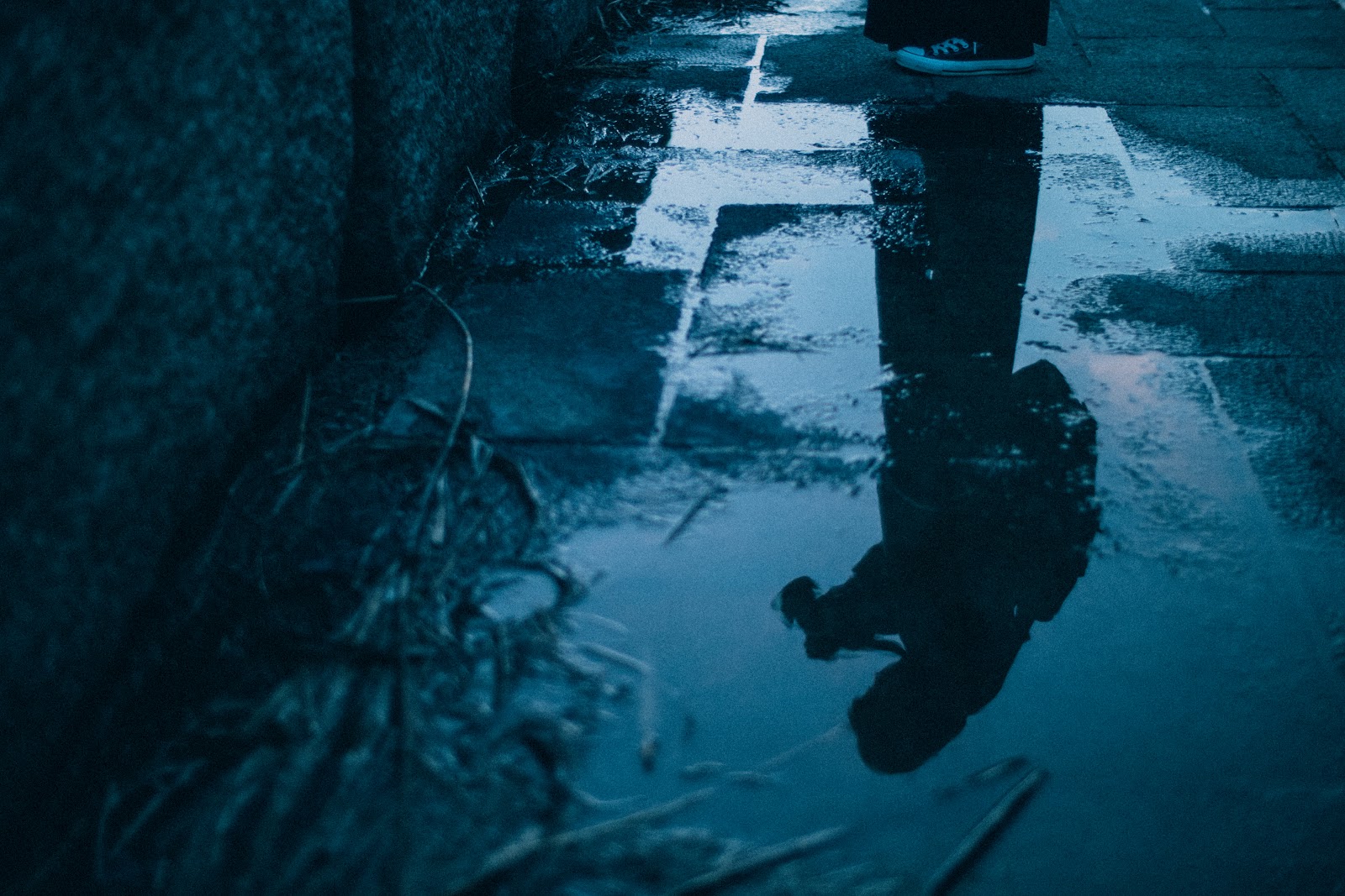 リフレクションを極めろ 雨上がりの空と水たまりと写真と Photoli フォトリ フォトスポットで素敵な写真を