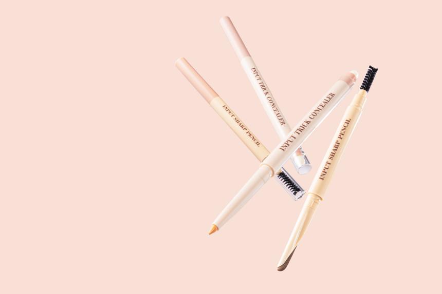 「MinMin INPUT PENCIL」シリーズ（眉毛用ペンシル、コンシーラー）
