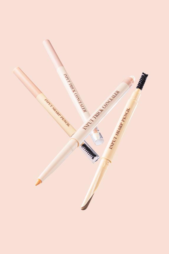 「MinMin INPUT PENCIL」シリーズ（眉毛用ペンシル、コンシーラー）