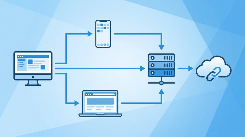 FileMaker製品ラインアップ：Pro、Go（iOS）、WebDirect、Server、Cloudの各製品の関係図