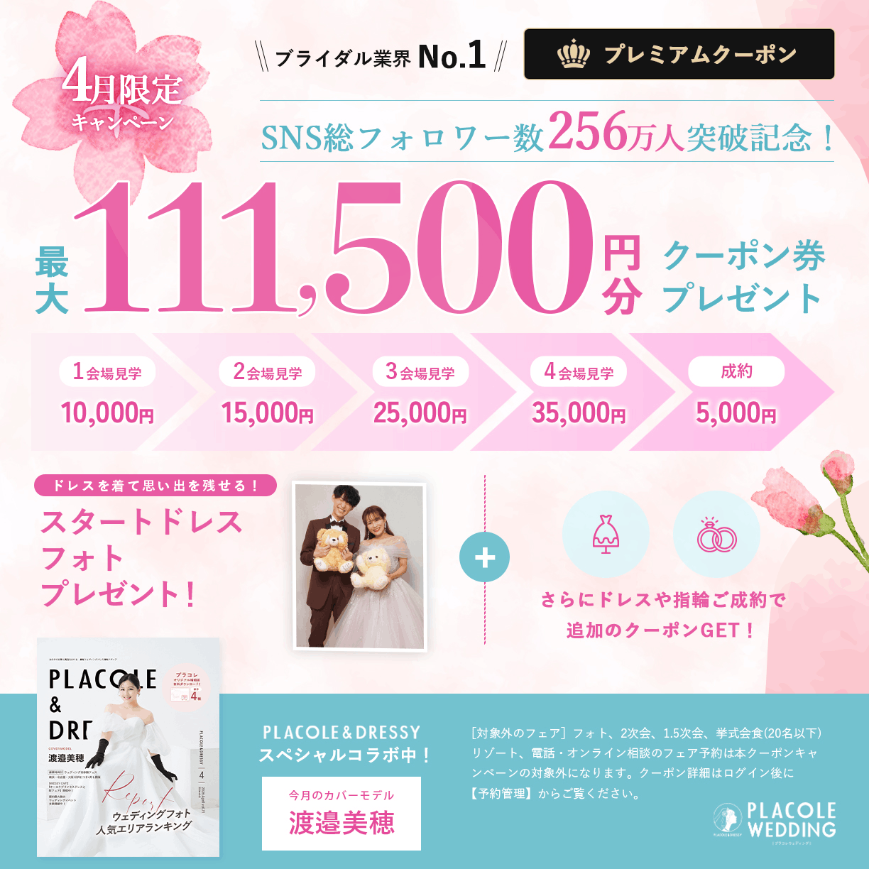 最大111,500円分クーポン券プレゼント