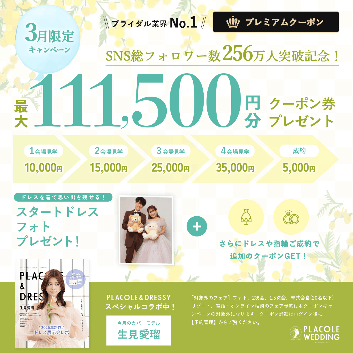 最大111,500円分クーポン券プレゼント