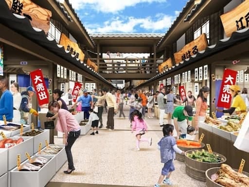巨大地下空間「地下調節池」ガイド付見学&豊洲の新名所「豊洲 千客万来 