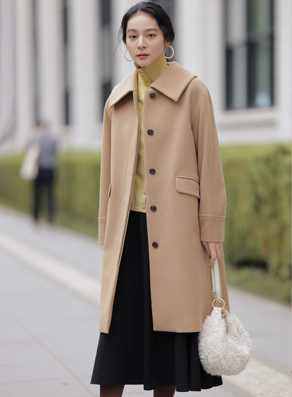 ウールモッサステンカラー コート