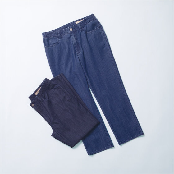 ブリーズデニム【スリム8分丈】
