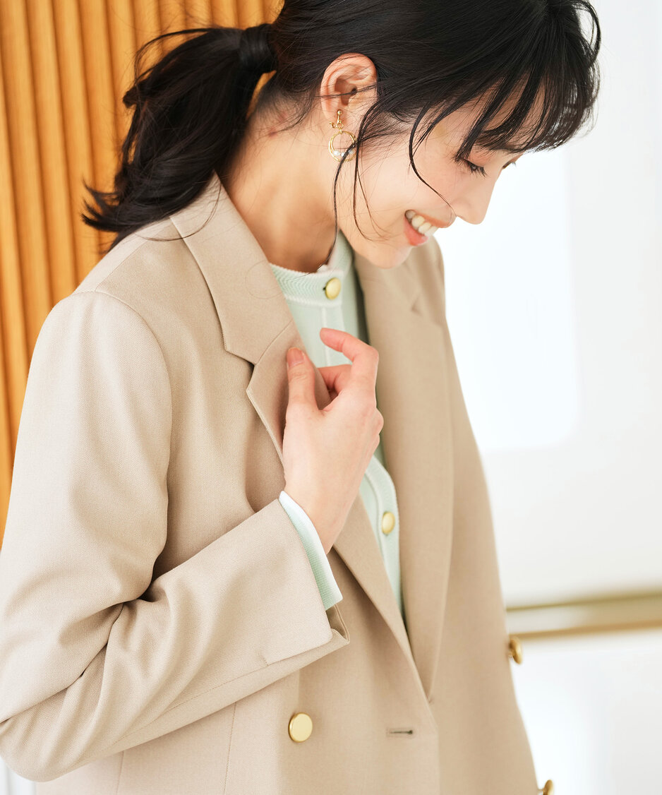 褒めらレディストレッチ テーラードジャケット