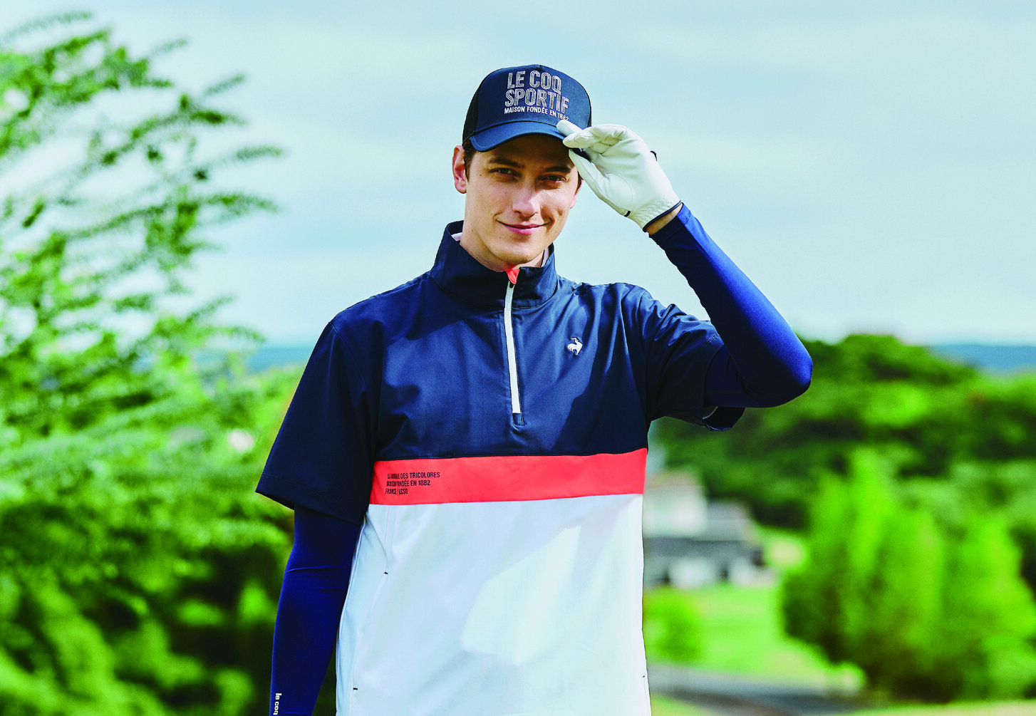 ゴルフコーデメンズ　春夏ゴルフ小物