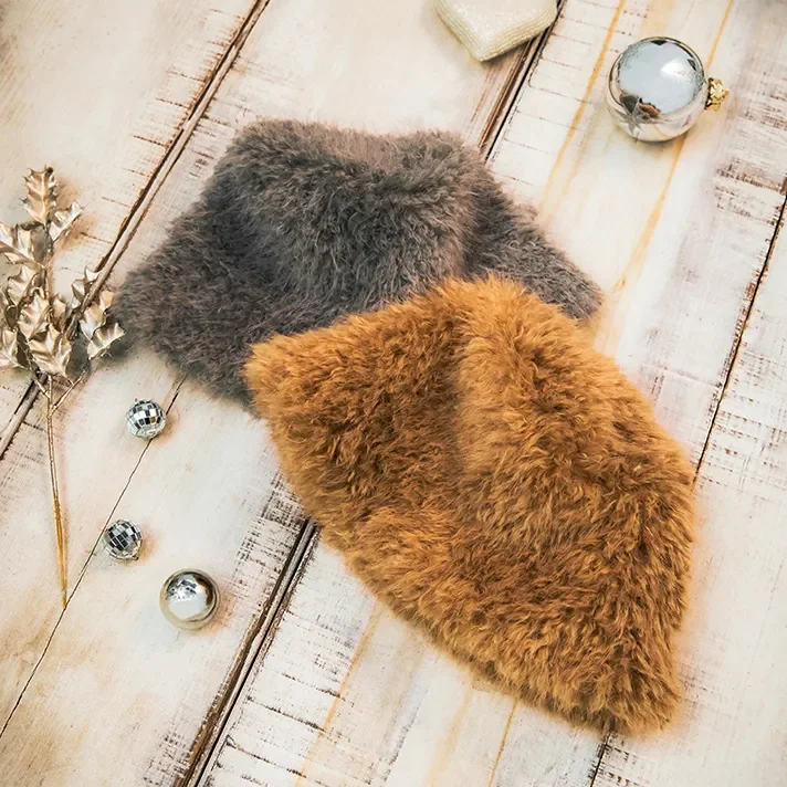 フェイクファーハット