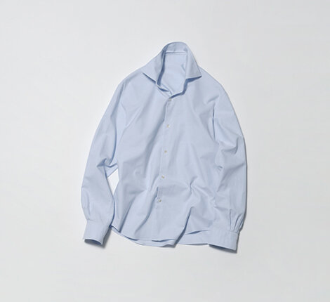 Organic Pin Oxford Wide Collar Shirt