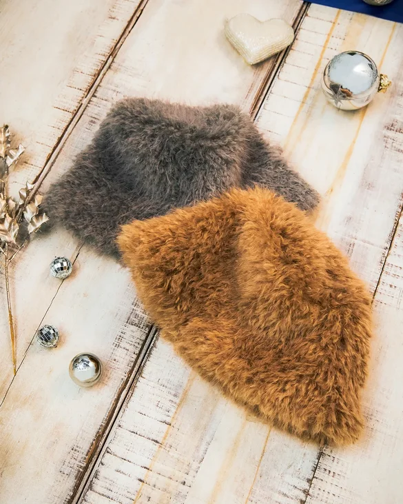 フェイクファーハット