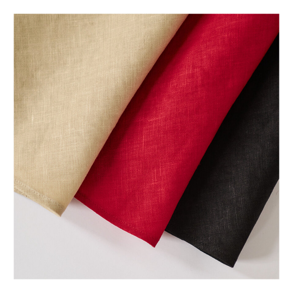 洗えるリネン素材