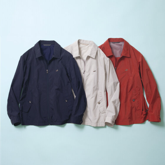 ナイロンタフタブルゾン