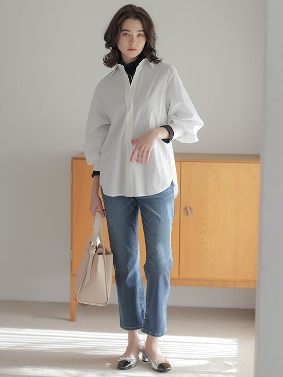 フラワーチュールタートルネック カットソー