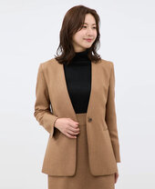 ❤️着用1回のみ❤️洋服の青山 ブラウンパンツスーツセット ストレートパンツ《セットアップ着用可》 (NP235054-C) | n-line