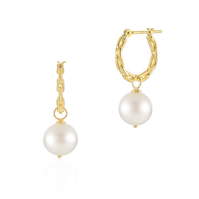 K10YG×淡水パール 2wayピアス〈サブバッグ付〉 