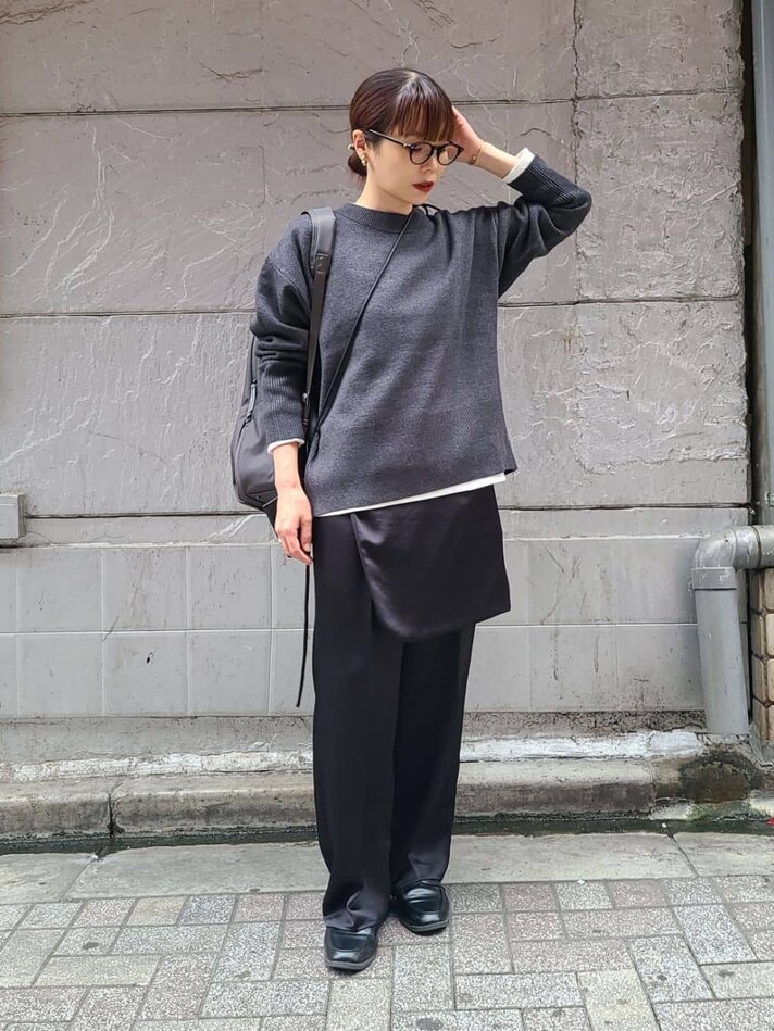 チャコールグレープルオーバー