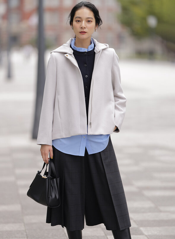 ウールモッサ ショートコート