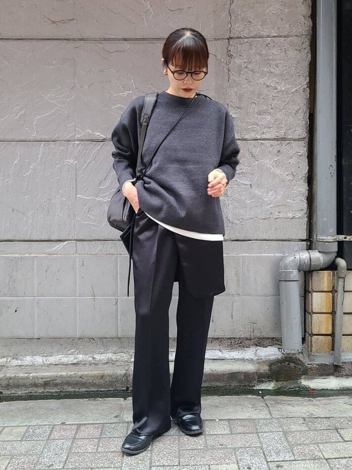 チャコールグレープルオーバー