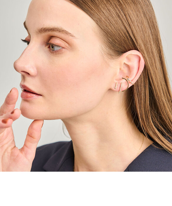 モスキート ダイヤモンドバーピアス