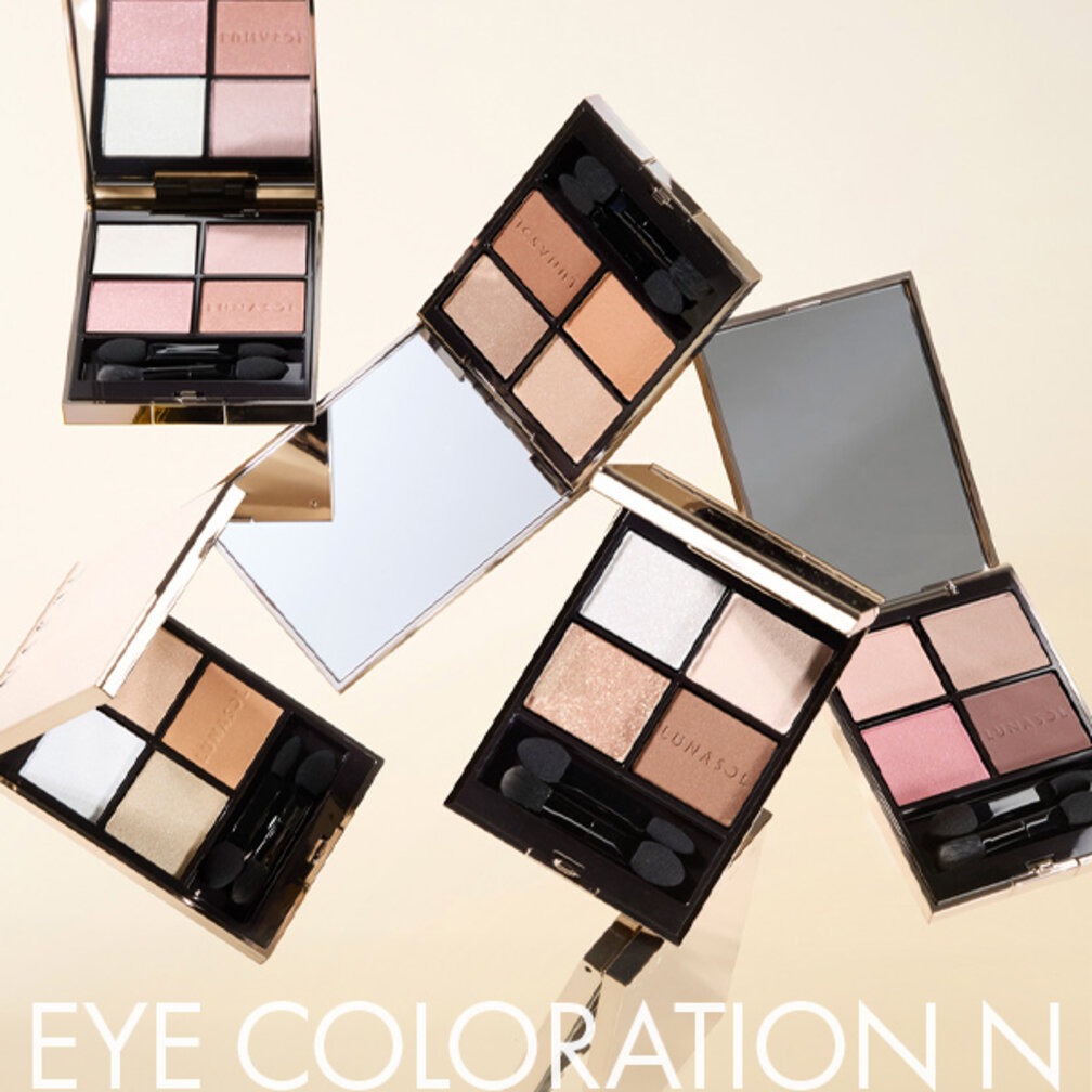 ルナソルを代表する4色セットアイシャドウ。