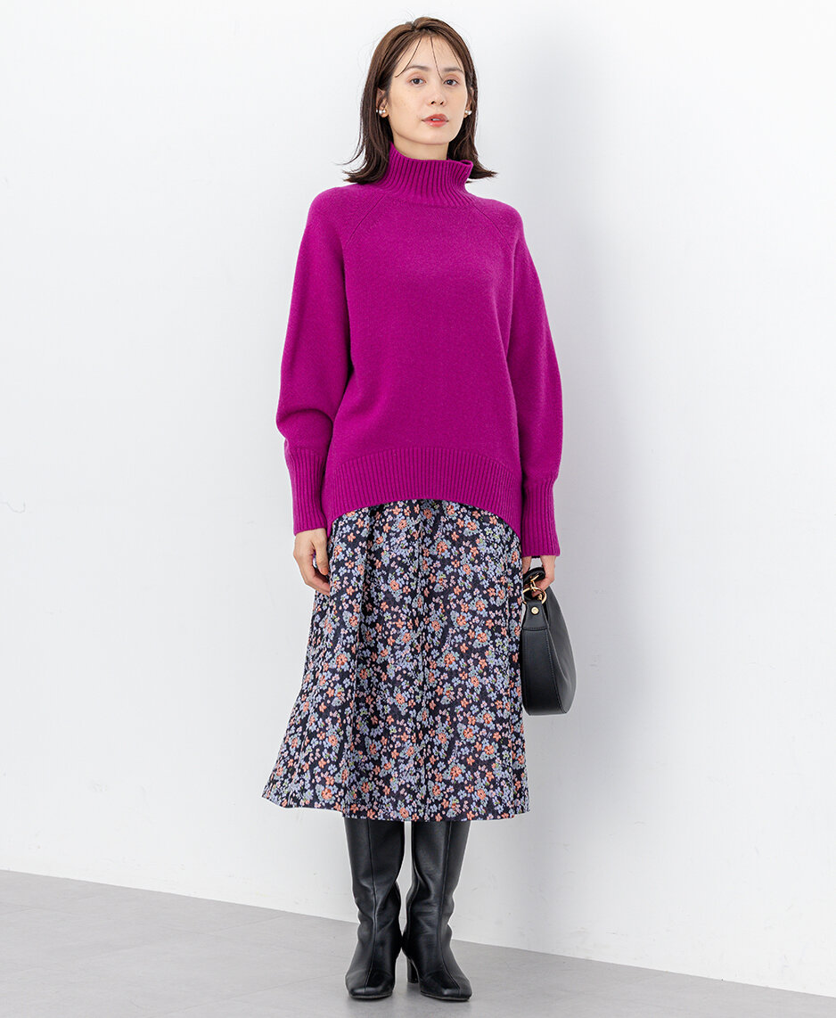 フラワージャカードスカート