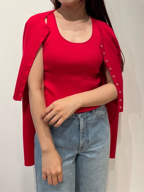 リブタイトカーディガン