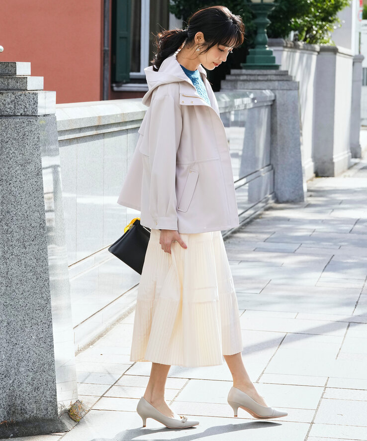 【2WAY】エレカジストレッチ フーデットハーフアウター