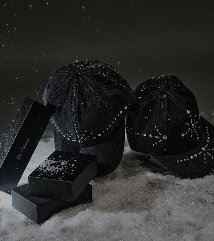 silver metal tiara capと別注silver metal cross cap