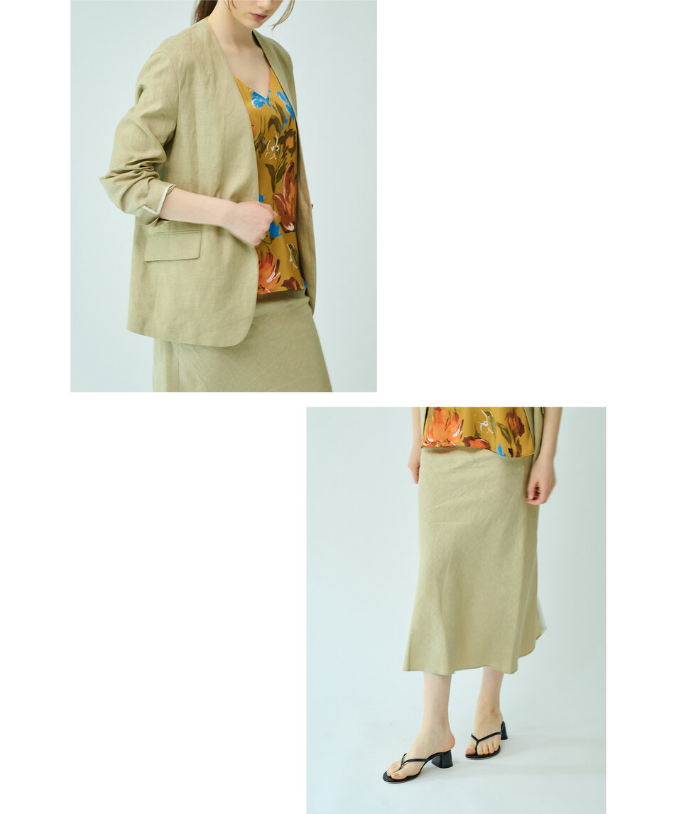 天然素材とのコントラスト