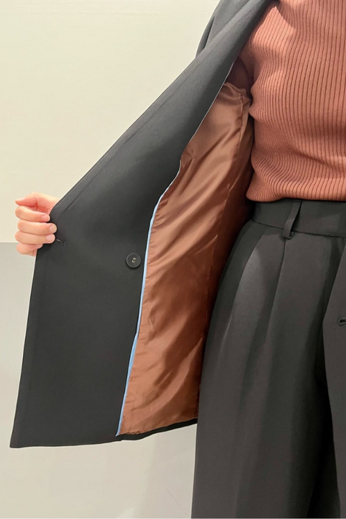 リボンカフセットアップ/裏地