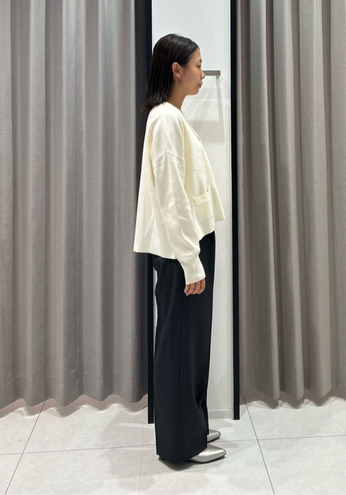 オーバーサイズカーディガン/横