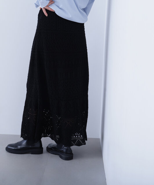 カギアミ風ニットスカート