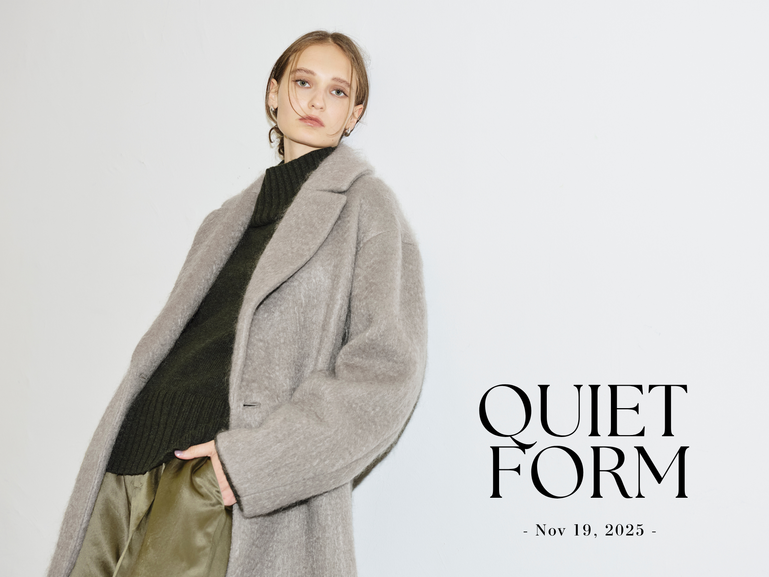 QUIET FORM アウター特集 TOP