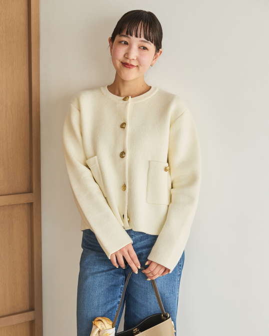 ニットジャケット正面