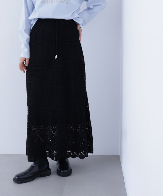 カギアミ風ニットスカート