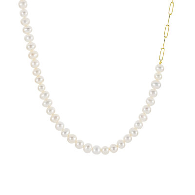 K10YG×淡水パール ネックレス〈サブバッグ付〉 ¥77,000定してください