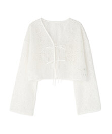 レース羽織ブラウス