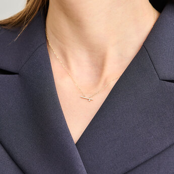 モスキート ダイヤモンドバーネックレス