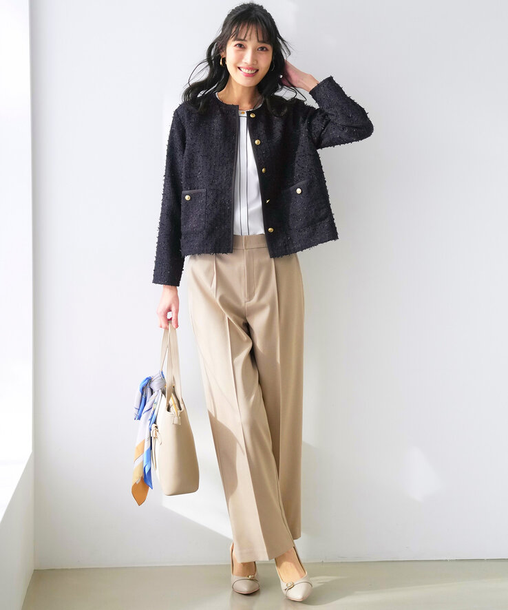 リボンヤーン ライトツイードジャケット