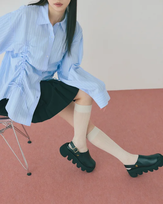 フロントドロストオーバーサイズシャツ