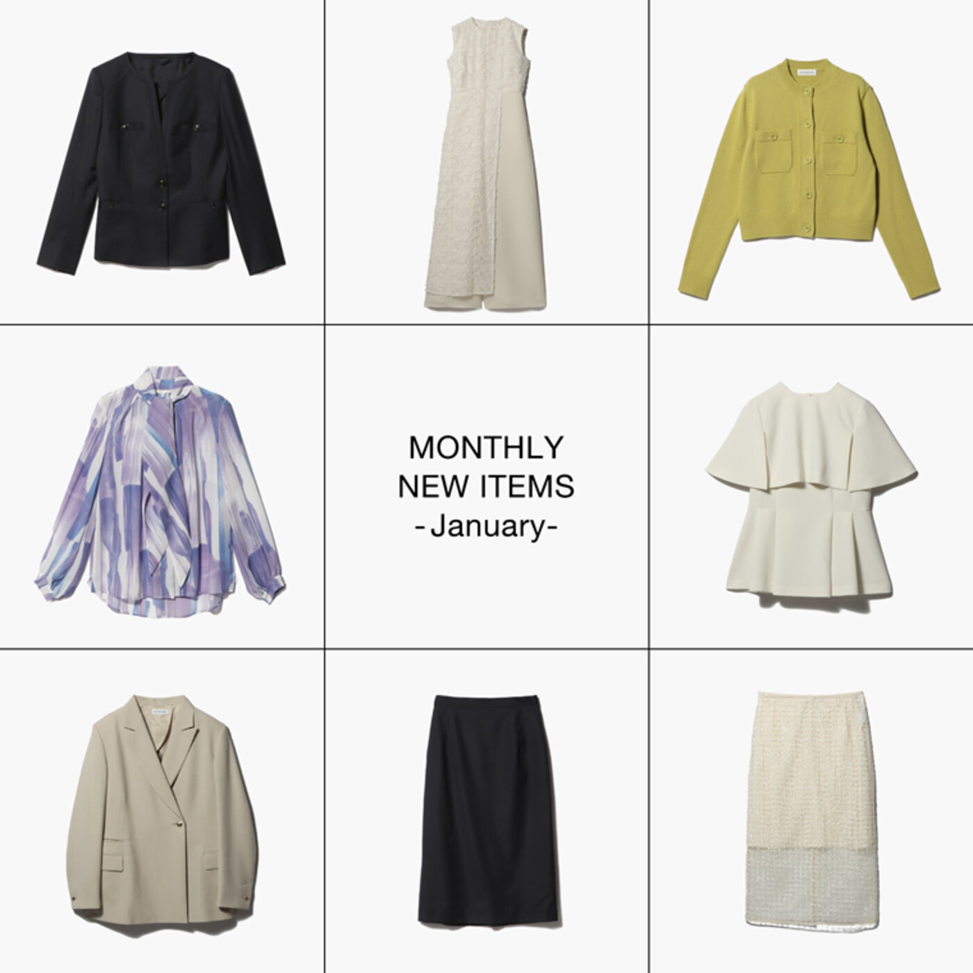 凛とした新年に映える、1月の新作アイテム